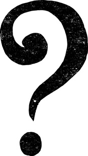 Hand drawn question mark