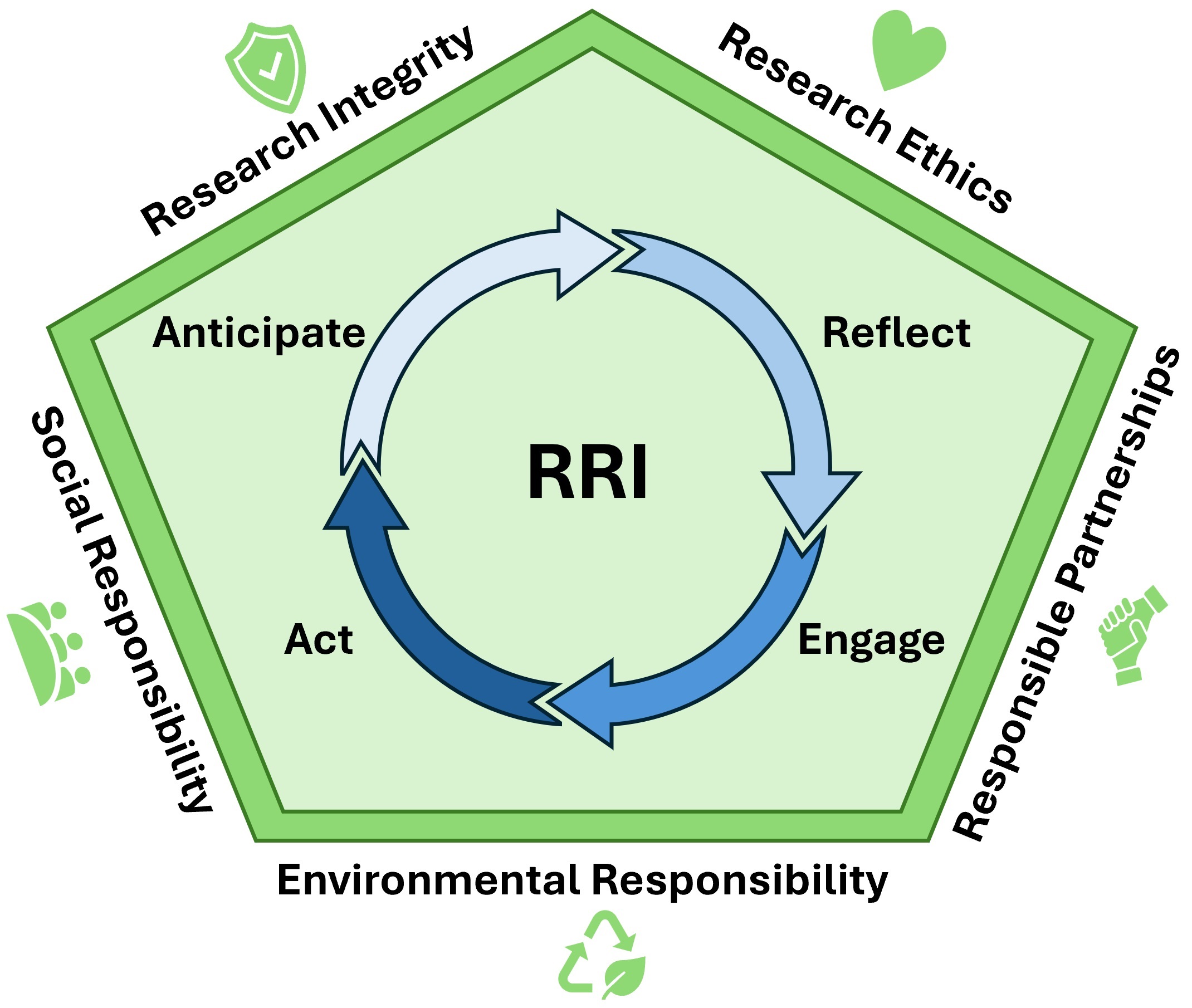 Responsible research and innovation cycle  of approach to conducting research